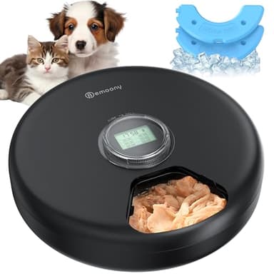 Distributeur Croquettes Chat Automatique Humide: Gamelle Chat Automatique Programmable - Distributeur Croquettes Chien - Distributeurs Nourriture pour Chiens Refrigere - Mangeoire Chat sans Fil Piles