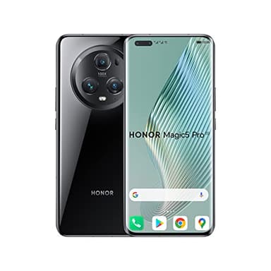 Honor Magic5 Pro Smartphone 5G, 12+512 Go, Écran Incurvé AMOLED 6,81" HDR 120 Hz, Triple Caméra 50 MP Falcon Capture, Qualcomm Snapdragon 8 Gen 2, 5100 mAh, IP68, Double SIM, Android 13, Noir
