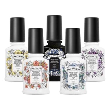 Pourri Bright & Balmy Lot de 5 désodorisants pour salle de bain – Le kit Fresh Flush – 5 mini parfums de salle de bain – À utiliser comme désodorisant pour toilettes ou désodorisant de salle de bain