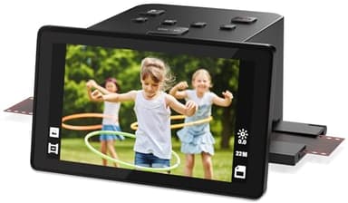 Scanner numérique de film et de diapositives avec grand écran LCD de 5 pouces, scanner de diapositives pour numériser scanner négatif, convertit 135, 126 KPK, 110 négatifs et super 8 films en 22 MP
