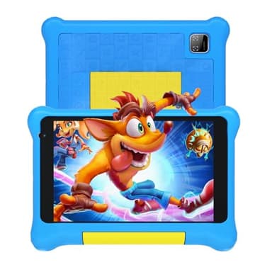 Yicty Tablette pour Enfants 7 Pouces Android avec contrôle Parental et éducation des Enfants, Bluetooth, WiFi, Double caméra, GMS, Coque Antichoc, Application pour Enfants préinstallée (Bleu)