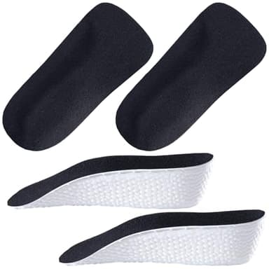 Guyode 2 Paire Semelle Rehaussante, 3.5 cm Talonnette Grandissante Invisibles pour Homme et Femme, Semelles Chaussures Augmenter, Talon invisible, Arch Support Height Increase Insoles