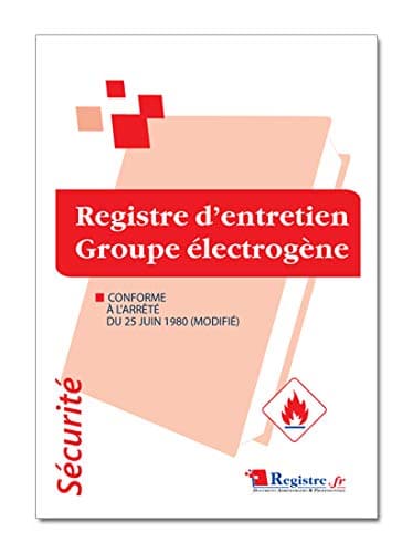 Registre d'Entretien Groupe Électrogène - P059