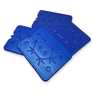ToCi XXL Bloc réfrigérant pour glacière, bleu, 32 x 25 cm, 800 ml, Lot de 4