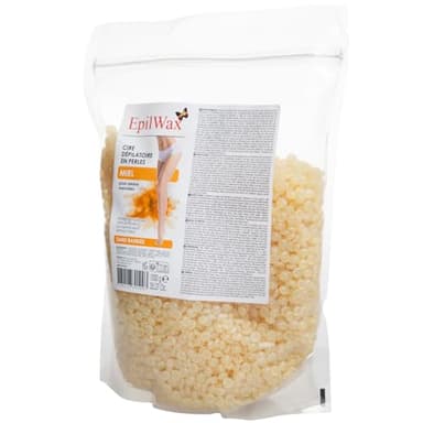 EPILWAX S. A. S Perles de Cire à Épiler Pelable Réutilisable Miel Sachet de 1 kg 1000 g