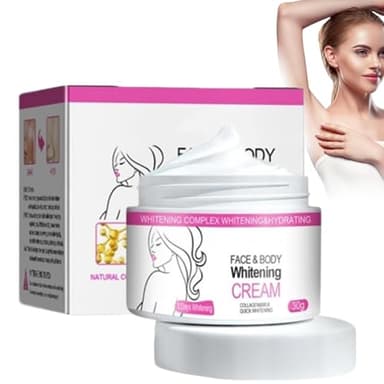 Creme Eclaircissante Visage Et Corps,Creme Eclaircissante Peau Noir Puissant,Créme Eclaircissanté Parties Intimes,Anti Tache Visage,Lait Eclaircissant Péau Noire,Anti Hyperpigmentation Péau Noire (1)