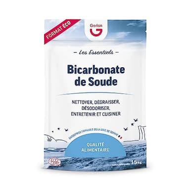 Bicarbonate de Soude Alimentaire & Ménager 1,5kg – Format Pratique et Refermable - Fabriqué en France