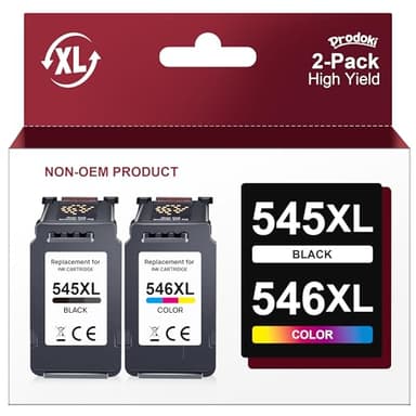 Prodoki PG-545XL CL-546XL Cartouche d'encre Remplacement pour 545 546 Cartouche XL pour Pixma MX495 TS3150 TS3350 TS3151 TS3351 MG2550S MG2555S MG3050 MG2950 MG3051 MG2450 MG2500 TR4550 TR4551