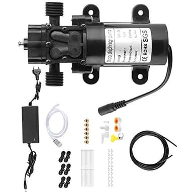 Brumisateur Terrasse Système, PE Système De Brumisateur Exterieur Brumisateur Jardin avec Accessoires pour serre de jardin extérieure