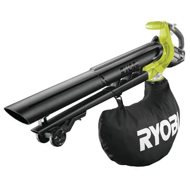 RYOBI - Souffleur aspiro-broyeur sans fil 18 Volts ONE+, Brushless - 201km/h (livré sans batterie) - OBV18