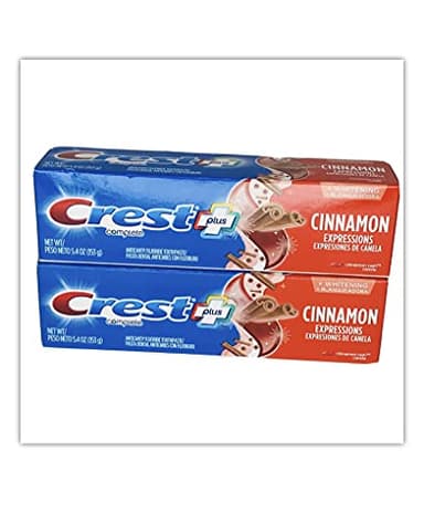 Crest Plus Complete + Whitening Cinnamon Rush Expressions Lot de 2 boîtes de 153 g