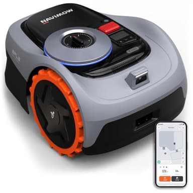 Navimow i105E Robot Tondeuse sans Fil périphérique, Recommandé 500 m², Max. 600 m², RTK+Vision Tondeuse Robot Gazon, IA cartographie Automatique, Limite virtuelle, Gestion multizone
