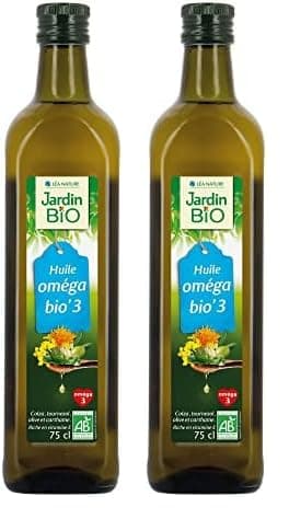 Jardin BiO étic - Huile Omega bio 3-4 huiles vierge bio - 75 cl, 750 ml (Lot de 2)