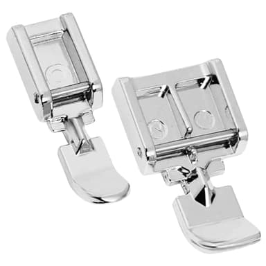 Pieds de Machine à Coudre, Pied à Fermeture éclair à Clipser, Fermeture à Glissière Compatible avec Tous Les modèles à Tige Basse Snap-on, Pied de biche pour Singer, Brother, Babylock, Euro-Pro