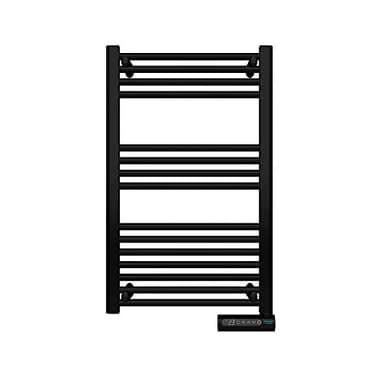 Cecotec Radiateur Sèche-serviettes Électrique Basse Consommation ReadyWarm 9100 Smart Towel Noir 500 W, Affichage LED, Commande Tactile, Minuterie, 3 Modes de Fonctionnement, 2 Systèmes de Sécurité