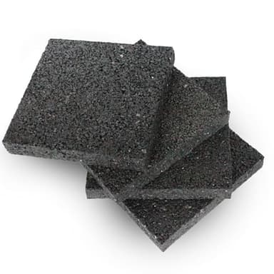 Lot de 4 cousinets en caoutchouc Mario10 - 10x10 x2 cm - Antidérapants - Tapis anti-vibrations pour machine à laver et seche-linge
