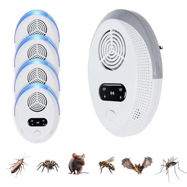 ENVOLME -Ultrason Souris - Repulsif Souris - Repulsif Moustique - Anti Carfard- Anti Mouse - Ultrason pour Nuisible - Prise Anti Moustique – Anti Araignées - Répulsif Chauves-Souris