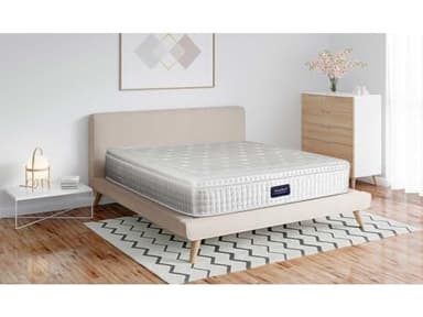 Hamilton, Matelas Grand Hotel | 30 cm d'épaisseur | Hybride-Blanc-Latex-Ressorts ensachés I Ergonomique I Soutien Parfait I Hypoallergénique (160x200 cm)