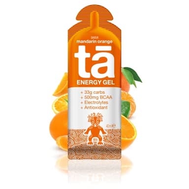 TA ENERGY - Gel Energétique - Mandarin Orange x12 - Energie - Sodium - BCAA - Antioxydants - Idéal pendant les activités sportives 133Kcal