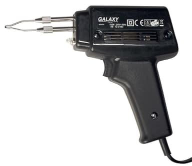 Express, 8110, Fer à Souder Electrique Galaxy 100 W Instantané, Soudure Etain, Pour Usage Intensif, Très Maniable, Eclairage de la panne, Panne fine, Repose fer inclus, Norme EN 60335