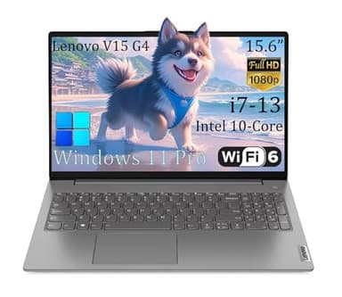 Lenovo V15 G4 Ordinateur portable professionnel de 15,6", écran FHD antireflet, Intel 10 cœurs i7-13620H (Beat Ultra 7 255U), 16 Go de RAM, 512 Go SSD, WiFi 6, Bluetooth 5.2, Windows 11 Pro, avec kit