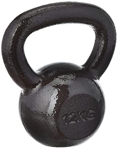Amazon Basics Kettlebell en fonte 12 kg, Noir