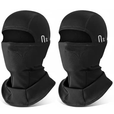 2 Pièces Cagoule Moto, Cagoule Moto Polaire Balaclava Hiver Tour de Cou Homme Femme Coupe-Vent Respirant Thermique Motif/Filtre Masque pour Vélo Ski Running Snowboard