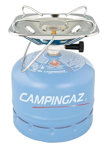 Campingaz Super Carena réchaud à gaz|Réchaud léger et compact à 1 brûleur|Puissance élevée de 3000 W |Avec pare-vent | Sac de transport |Idéal pour le camping, les festivals et le kit d'urgence 72h