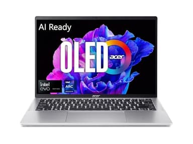 acer Swift Go 14 Intel Evo Ordinateur portable fin et léger | Écran OLED 14" 2880 x 1800 90 Hz | Déverrouillez les expériences d'IA | Processeur Intel Core Ultra 7 155H | Intel ARC | 16 Go LPDDR5X |