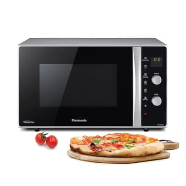 Panasonic NN-CD565BEPG - Four 3 en 1 Combiné, 27 L, Inverter, Chaleur à 100-220°C, Gril Quartz 1300W, Micro-ondes 1000 W, Plat Crispy, Plateau tournant 34 cm, Noir - Version FR