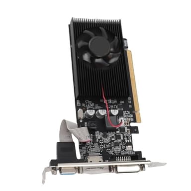 Carte Graphique de Bureau Carte Graphique de Jeu 1 Go 64 Bits GDDR3, Carte Vidéo de Bureau 589 MHz 1000 MHz 2560 X 1600, Carte Graphique HDMI VGA DVI