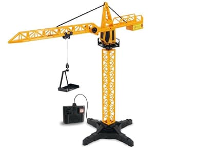 Teorema Giocattoli, Grue Jouet pour Enfants de 60 cm de Haut, Grue cinoguidée Multifonction avec Rotation à 360 ° et Crochet Mobile, Jeu de Chantier