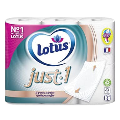 LOTUS - Lotus Just1"50 Ans" Papier Toilette 6 Rouleaux - Lot De 2