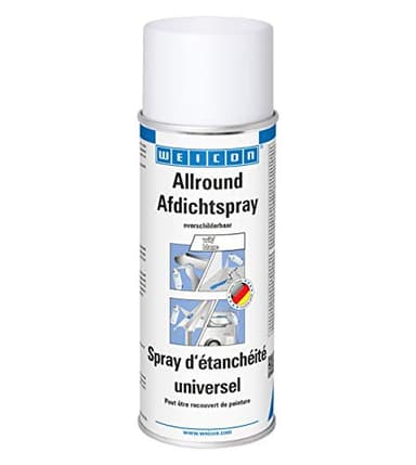 WEICON Spray d'Étanchéité Universel 400 ml/Spray adhésif plastique blanc/Pour remplir joints et fissures