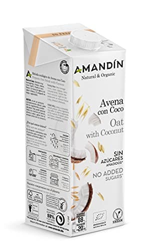 Boisson à l'avoine bio à la noix de coco sans sucre 6 unités de 1L (Coco - Avoine)