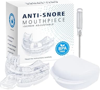 Anti Ronflement Orthese Anti Ronflement Inodore Et Doux Anti Ronflement Efficace Puissant Adapté Aux Hommes et Aux Femmes Ronflent Snoring Mouth Guard - bleu