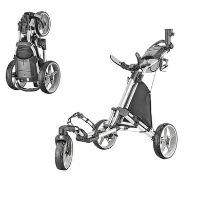 Caddytek CaddyLite One-Swivel V8, Silver Chariot de Golf Unisexe-Adulte, Argenté, Taille Unique