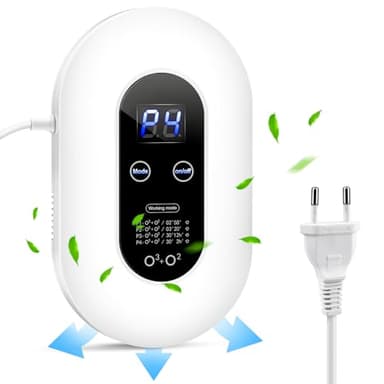 Générateur d'ozone Purificateur d'air, Ioniseur d'air, Mini Purificateur d'Air à l'ozone, Stérilisateur d'odeurs pour Chambre, Salle de Bain, Cuisine, Animaux Domestiques, Formaldéhyde, Odeur, Voiture