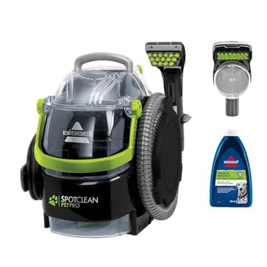 BISSELL SpotClean Pet Pro, Shampouineuse Canapé, Moteur Puissant de 750W, Idéal pour les Propriétaires d'Animaux, Nettoyeur pour Tapis, Moquettes, Meubles, Tissus, Voiture & Plus Encore, 15585