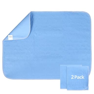 Luvore 2pcs Alèse Imperméable 70x90cm, Draps absorbants pour Incontinence, Lavable en Machine, Protection Matelas Réutilisable pour Bébé, Enfant, Adulte