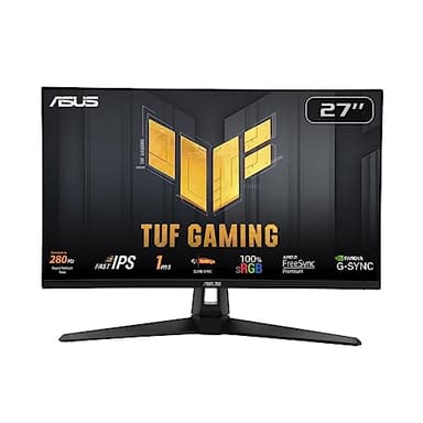 ASUS TUF Gaming VG279QM1A – Moniteur Gaming 27" Full HD (1920x1080), 280Hz(OC), Fast IPS, ELMB Sync, 1ms (GTG), Freesync Premium, compatible G-Sync, Variable Overdrive, 100% sRGB, HDR