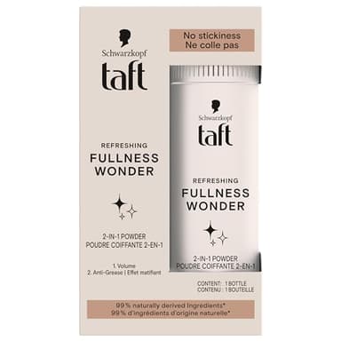 Taft - Schwarzkopf - Poudre Coiffante Cheveux - 2-En-1 - Volume - Longue Durée - Effet Matifiant - Effet Décoiffé - Ne colle pas - 99% d'ingrédients d'origine naturelle - Contenant de 10 g