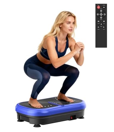 Plateforme Vibrante 200W, 120 Niveaux, Télécommande, Portée 120 kg - Plaque Vibrante Fitness pour Perte de Poids, Raffermissement Musculaire et Récupération - Idéal pour Maison