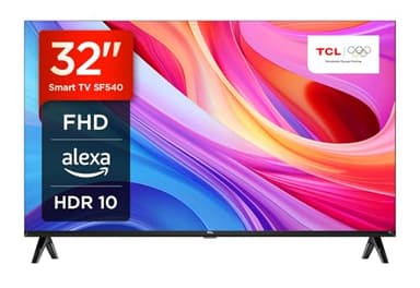 TCL 32SF540 - Téléviseur Intelligent 32 Pouces FHD - HDR & HLG-Dolby Audio-DTS Virtual X/DTS-HD-Metal Bezel-Less-Dual-Band WiFi 5-avec système Fire OS 7