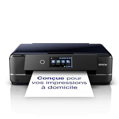 Epson Imprimante Expression Photo XP-970, Multifonction 3-en-1 : Imprimante recto verso / Scanner / Copieur, A3, Jet d'encre 6 couleurs, Wifi Direct, Ecran tactile, Cartouches séparées, NOIR