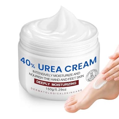 Crème à l’Urée 40% 150g, Crème Réparatrice et Hydratante pour Pieds Secs et Crevassés, Mains Abîmées, Adoucit et Élimine les Callosités, Soin pour Hommes Femmes