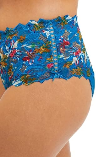 Sans Complexe - Modèle Arum Mosaic - Culotte Taille Normale - Femme - 42/44 - Imprimé Floral Bleu Mykonos