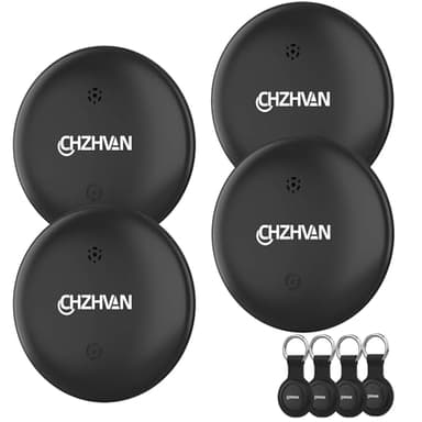 Android Traceur Tag,Google Tracker Fonctionne avec l’app Find Hub (Uniquement Android),Batterie Remplaçable,IP67 Imperméable,Bluetooth Localisateur pour Sacs,Bagages,Animaux et Sac à Dos,4 Noir