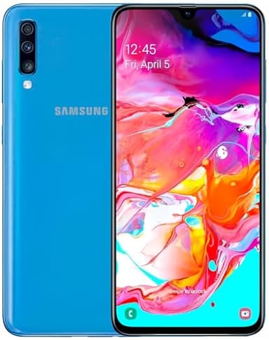 Samsung Galaxy A70 128GB / 6GB SM-A705M / DS 6.7" HD + Infinity-U 4G / LTE Smartphone Unlocked Usine (International Version) (Bleu)