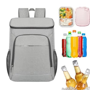 Sac À Dos Isotherme De 50 L, Sac À Dos Isotherme De Voyage, Sa-c Déjeuner Étanche Étanche, S-AC is-otherme Portable Cooler Backpack Bag pour Pique-Nique, Barbecue, Camping, Plage, Voyage